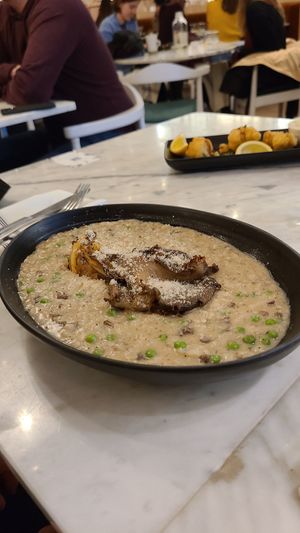 Mushroom Risotto at LOV in Laval