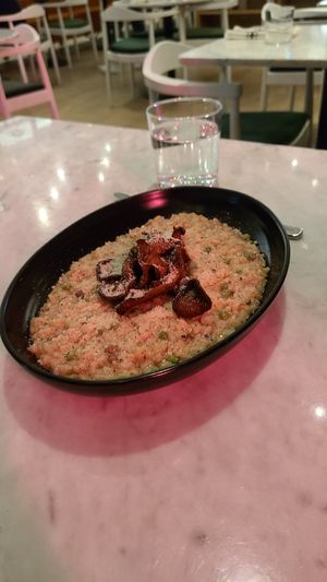 Mushroom Risotto at LOV in Laval