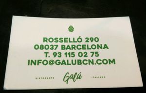data at Galu in Barcelona