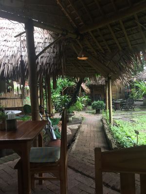 outside seating at Milas in Yogyakarta