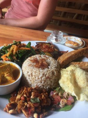 Nasi Rames at Milas in Yogyakarta