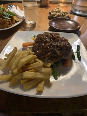 My “steak” Tempe wAs delicious  at Milas in Yogyakarta