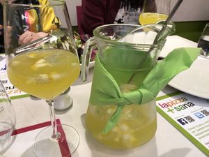 White Wine Sangria at Lapizza + Sana in Madrid