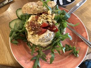 Hummus at Bagels & Beans in Maastricht