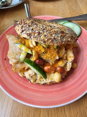 Thai Chili chicken. (Vegan) at Bagels & Beans in Maastricht