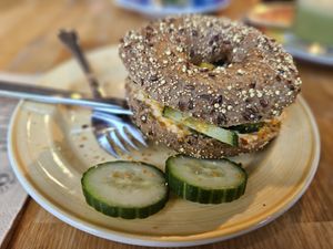Thai Chili Chicken (with wholegrain bagel) at Bagels & Beans in Maastricht
