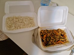 To Go. For just one person, very tasty! at Kwetu Restaurant & Craft Shop in Maputo