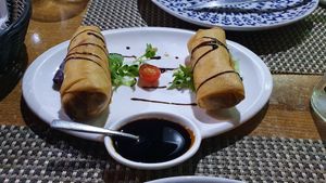 Veggie rolls at Marhaba in Gran Canaria