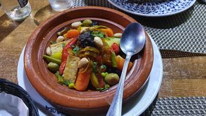 Veggie tajin with tofu and seitan at Marhaba in Gran Canaria