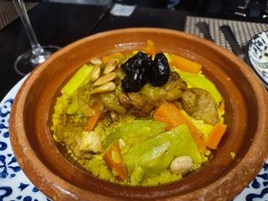 Cus cus de verduras at Marhaba in Gran Canaria