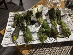 Pimientos de padrón   at Marhaba in Gran Canaria
