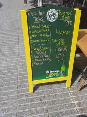 Vegan tapas at Marhaba in Gran Canaria