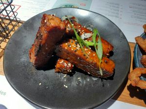 Sticky ribs at Wagamama in Newcastle Upon Tyne