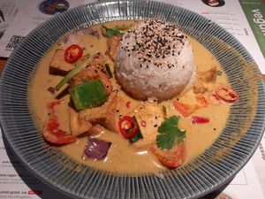 Tofu raisukaree at Wagamama in Newcastle Upon Tyne