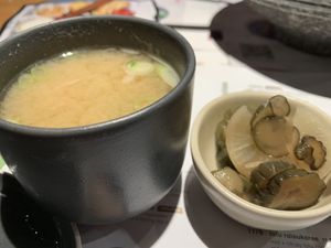 Miso Soup and Japanese Pickles #VEGANUARY #Veganuary at Wagamama in Newcastle Upon Tyne