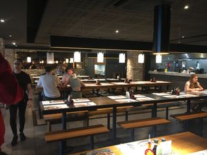 Inside at Wagamama in Newcastle Upon Tyne