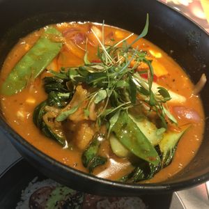 Korean tofu hotpot  at Wagamama in Newcastle Upon Tyne