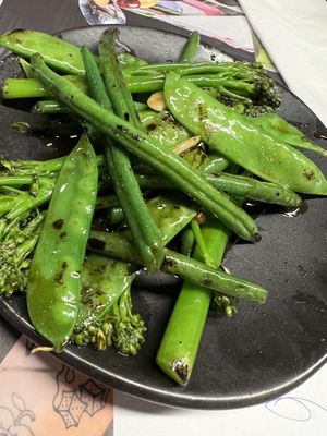 Wok fried greens   at Wagamama in Newcastle Upon Tyne