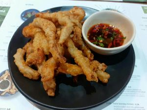 vegan chilli squid at Wagamama in Gateshead