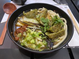 Ramen yasai gyoza  at Wagamama in Gateshead