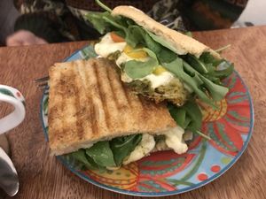 Panini  at La Rabona Peruvian Deli in Cusco