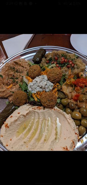 Mixed platter at Marrakech Artisan in Hastings