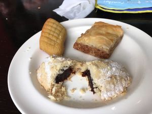 Vegan baklava & sweets  at Marrakech Artisan in Hastings