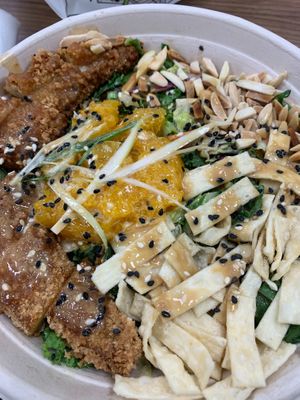 Crispy chicky salad, $11.50 at Beatnic - Rockefeller Plaza in New York City