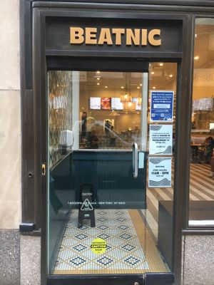 Entrance to Beatnic. at Beatnic - Rockefeller Plaza in New York City