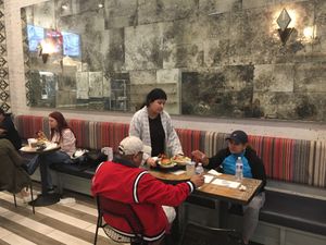 Seating at Beatnic. at Beatnic - Rockefeller Plaza in New York City