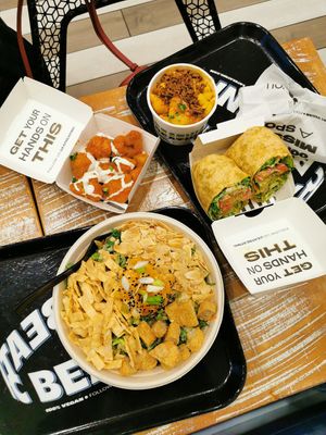 Fully vegan spread! at Beatnic - Rockefeller Plaza in New York City