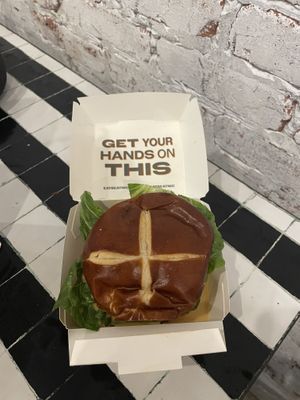 Crispy chicky sandwich (very good)   at Beatnic - Rockefeller Plaza in New York City