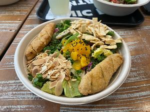 Crispy Chicky Bowl at Beatnic - Rockefeller Plaza in New York City