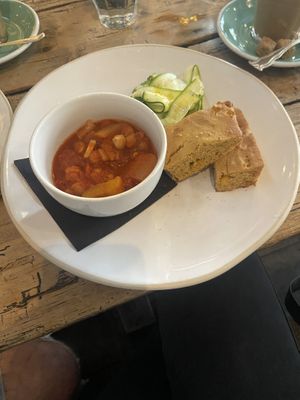 Corn bread at The Old Bicycle Shop in Cambridge