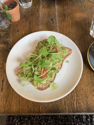 Gf vegan avo toast   at The Old Bicycle Shop in Cambridge
