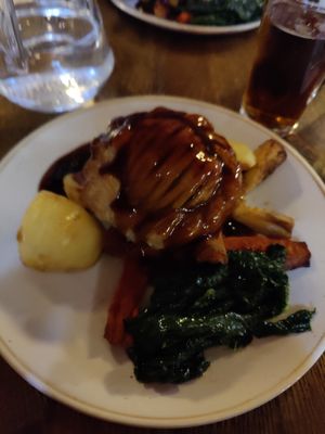 Mushroom and cashew wellington at The Old Bicycle Shop in Cambridge