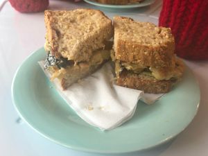 roasted veggie sammich at The Red Bandana Bakery in Bethesda
