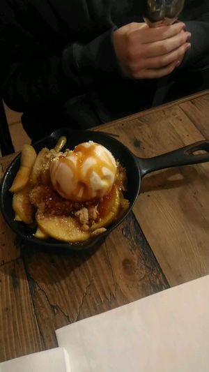 apple cobbler at VegeNation in Henderson