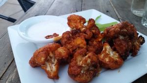 Cauliflower wings at VegeNation in Henderson