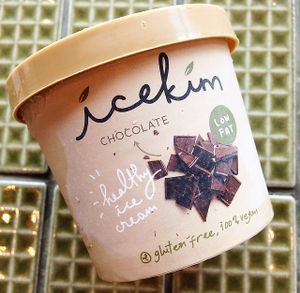 Icekim vegan ice cream, also available at the outlet. at Burgreens - Pondok Indah in Jakarta