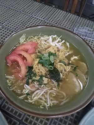Vegan soto at Burgreens - Pondok Indah in Jakarta