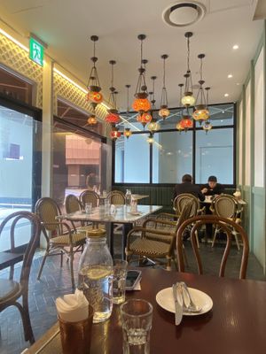 Inside   at Hummus Kitchen at Parnas Mall in Seoul