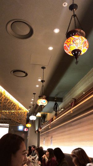 Beautiful atmosphere  at Hummus Kitchen at Parnas Mall in Seoul