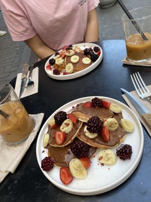 Pancakes at Vi Coffee & Healthy Living in Istanbul
