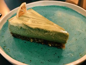 Vegan Cheesecake  at Vi Coffee & Healthy Living in Istanbul