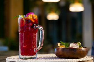 Jungle berries cold tea at Ch'i for Life in Antalya