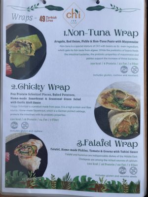 Wraps at Ch'i for Life in Antalya