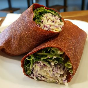 raw vegan wrap at Ch'i for Life in Antalya