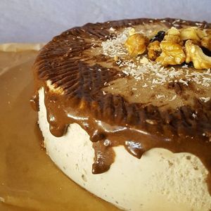 Raw vegan glutenfree sugarfree chis cake at Ch'i for Life in Antalya