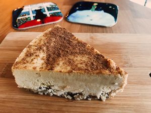 Vegan Cheesecake with Pumpkin and Ginger  at Ch'i for Life in Antalya